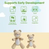image:imagePlanToys LittleBear Wooden Baby Rattle amp Grasping Toy  Montessori Sensory Development for Coordination Focus amp Auditory Learning  EcoFriendly Infant Educational ToyLight Brown